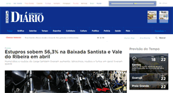 Desktop Screenshot of diariodolitoral.com.br